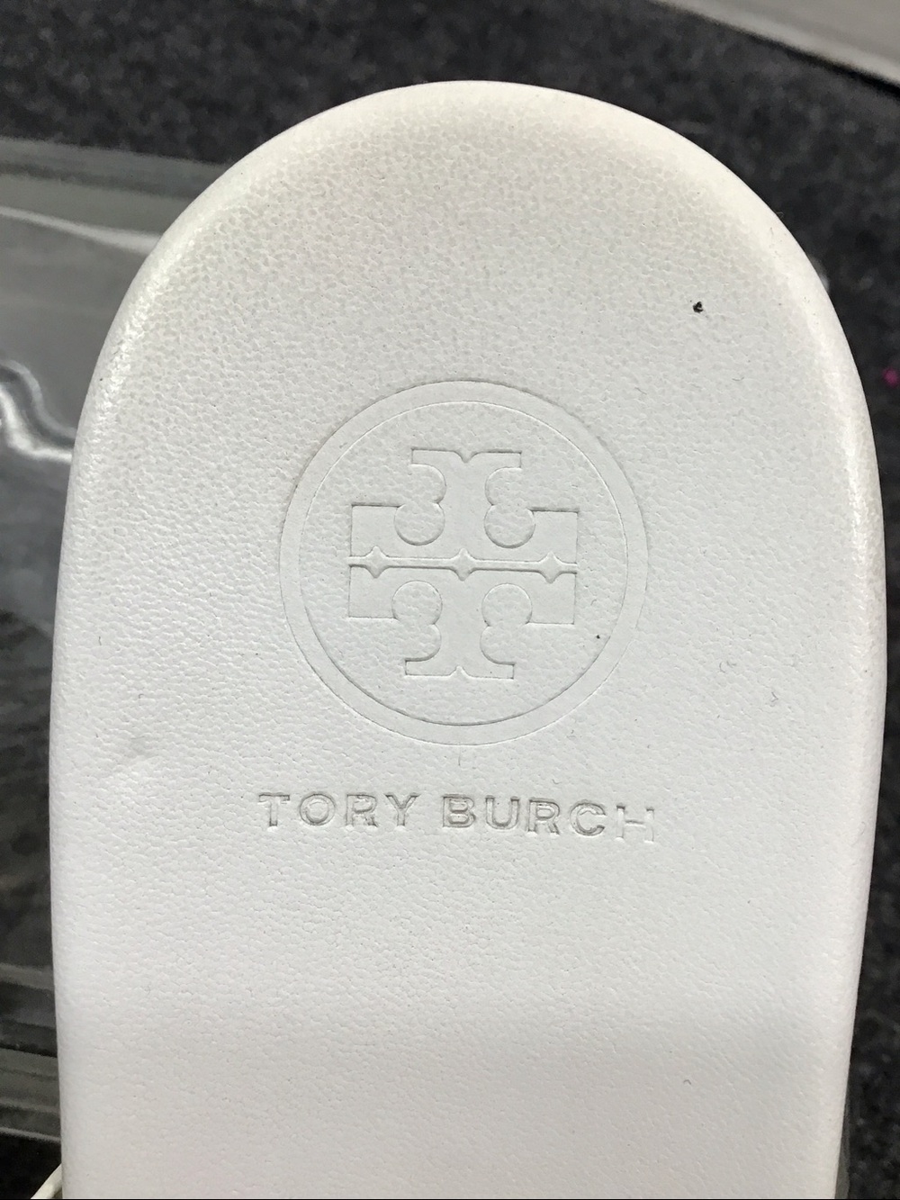Tory Burch white leather platform slide mules 7 - Picture 8 of 11